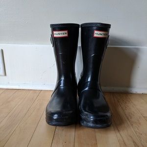 Hunter Wellies Rain Boots Black 7